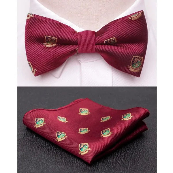Men's Jacquard Butterfly Bowtie & Cravat Necktie