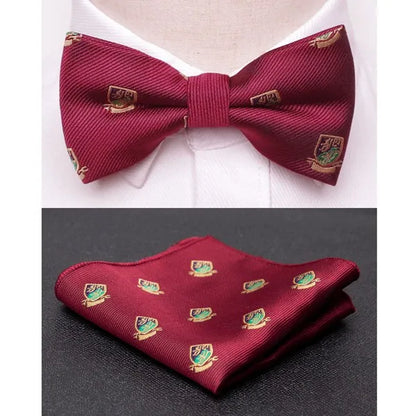 Men's Jacquard Butterfly Bowtie & Cravat Necktie