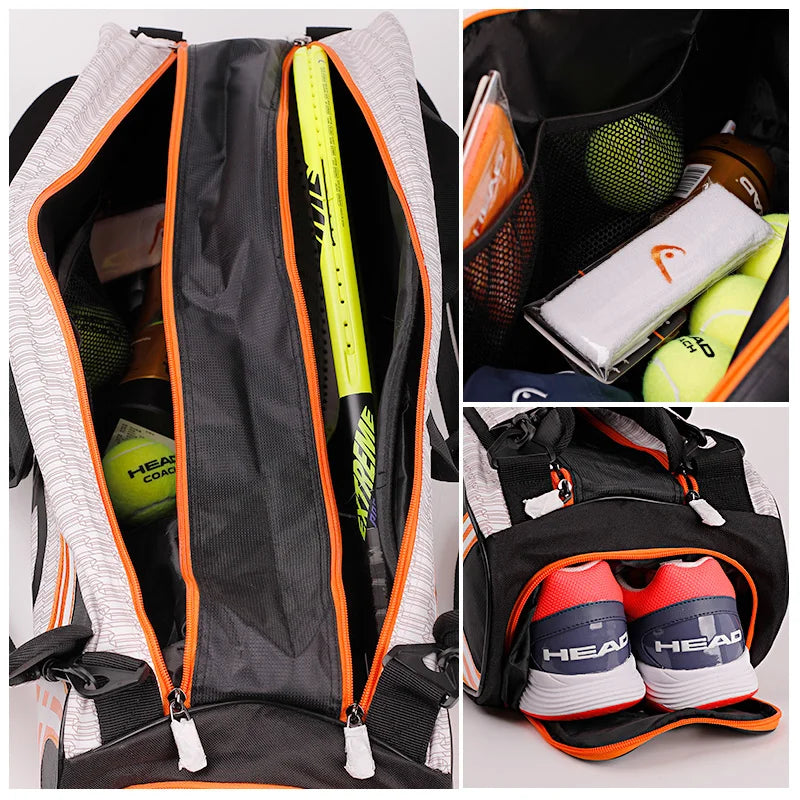 Rucksack mit großer Kapazität für Tennisschläger