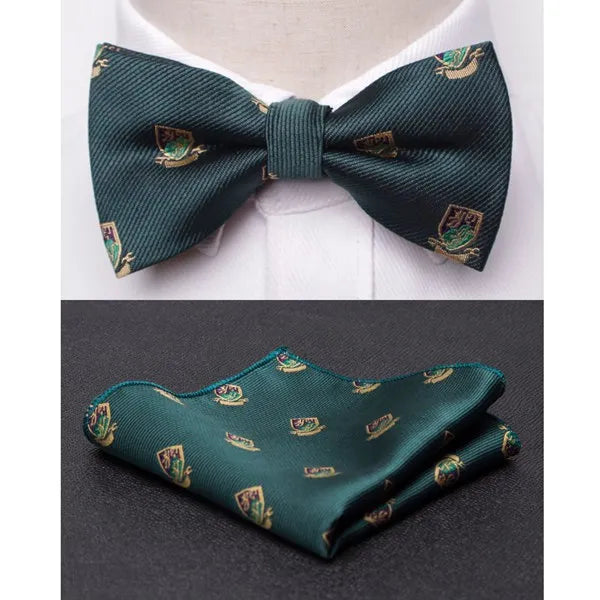 Men's Jacquard Butterfly Bowtie & Cravat Necktie
