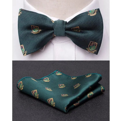 Men's Jacquard Butterfly Bowtie & Cravat Necktie