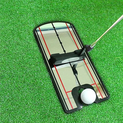 Ligne d'oeil de miroir de putter de pratique de golf