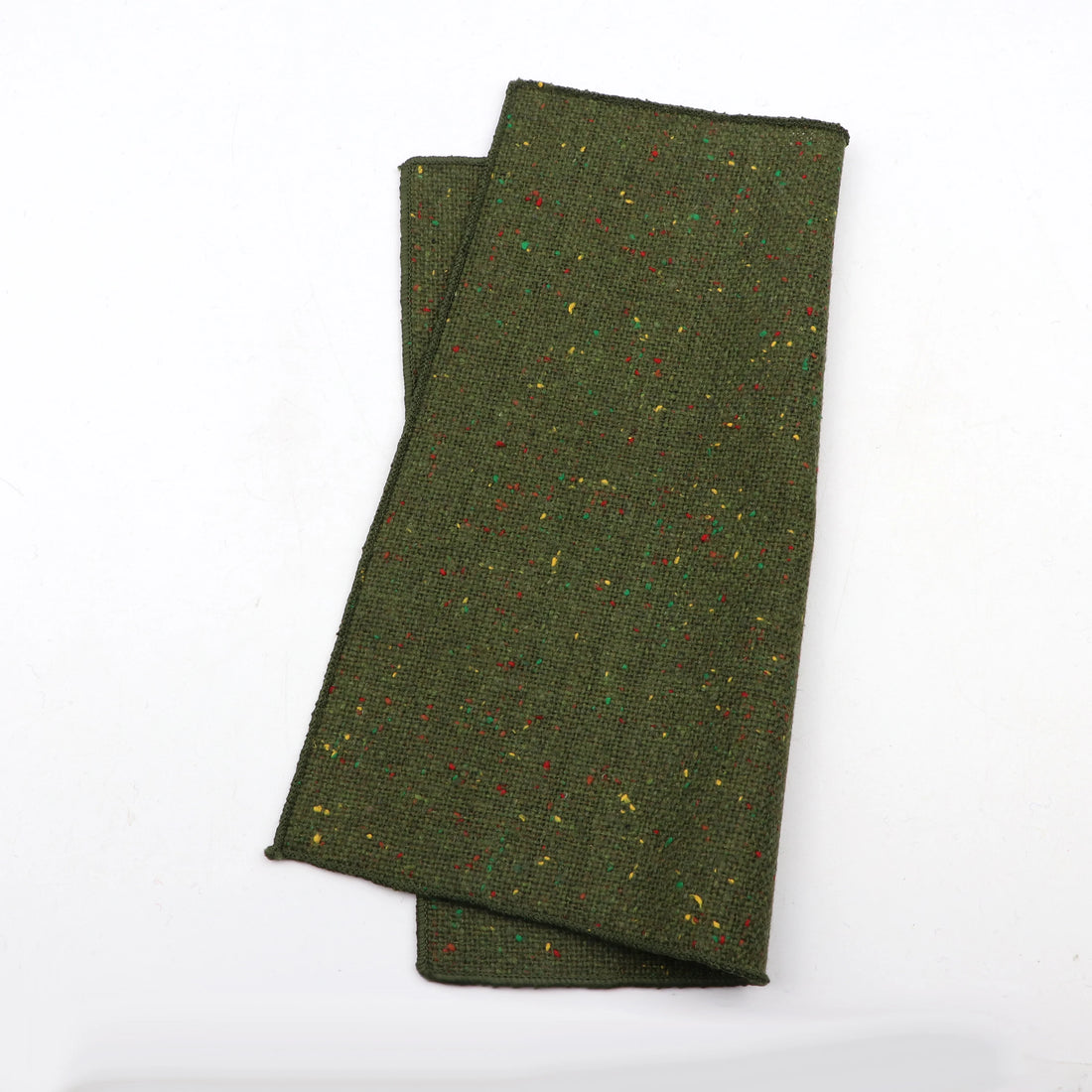 Men's Solid Color Wedding Cotton Wool Handkerchief Elegant Detail View