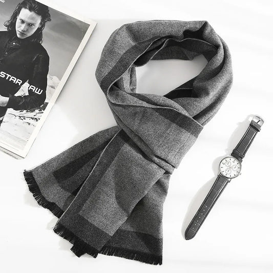 Classic Thick Cashmere Scarf for Men