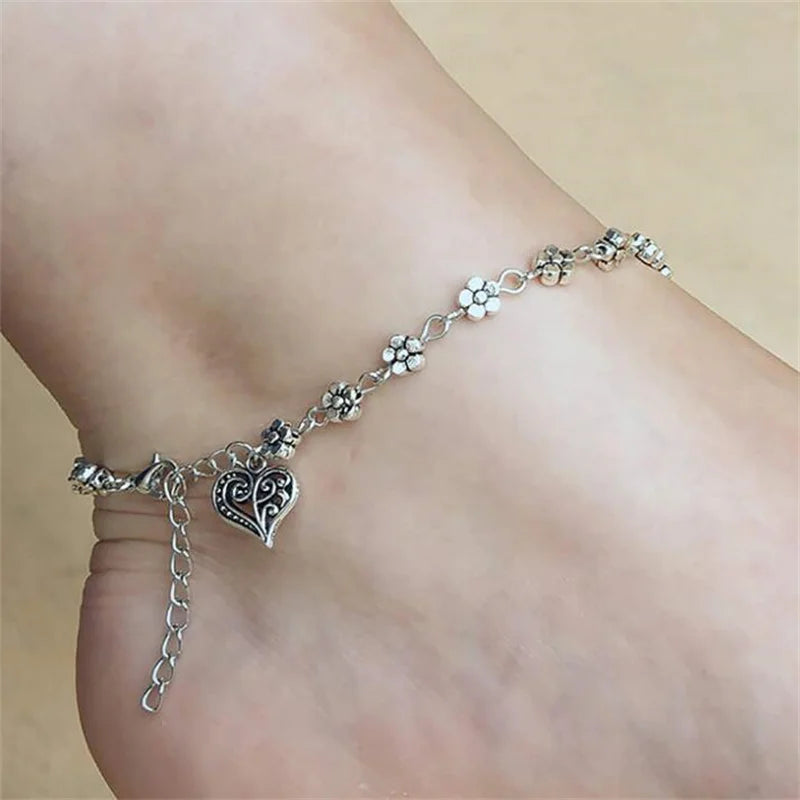 Heart-Shaped Anklet