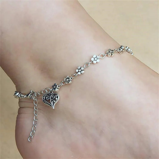 Heart-Shaped Anklet