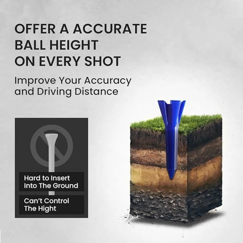 Heavy Duty Rubber Golf Tee Set