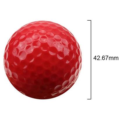 6 Stück/Packung bunte Minigolfbälle – zweiteilige Golf-Übungsbälle