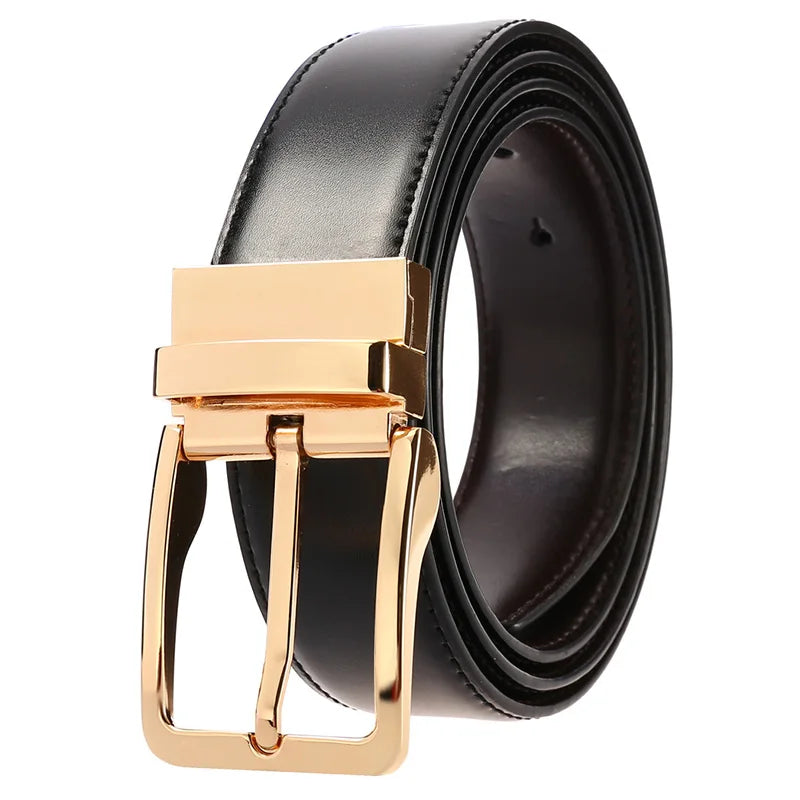 Ceinture réversible en cuir pour hommes pour jeans