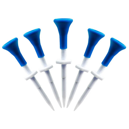 Adjustable Height Blue Plastic Golf Tees