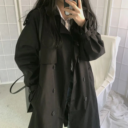 Trench femme chic à double boutonnage