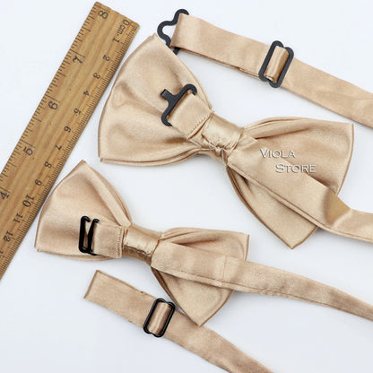 Solid Y-Back Suspenders & Bowtie Sets