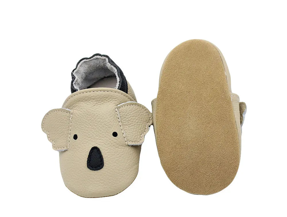 Pantoufles nouveau-né à semelle souple