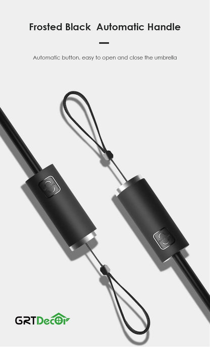 Reflektierendes, winddichtes 10-Rippen-Regenschirmset mit Streifen