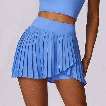 Cloud Hide High-Waist Pleated Sports Skort
