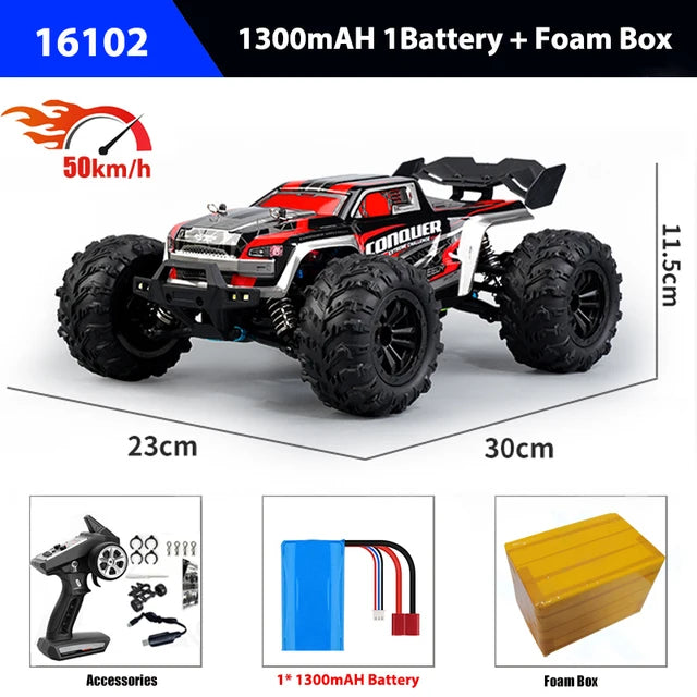 High-Speed 1:16 Brushless RC Off-Road Car