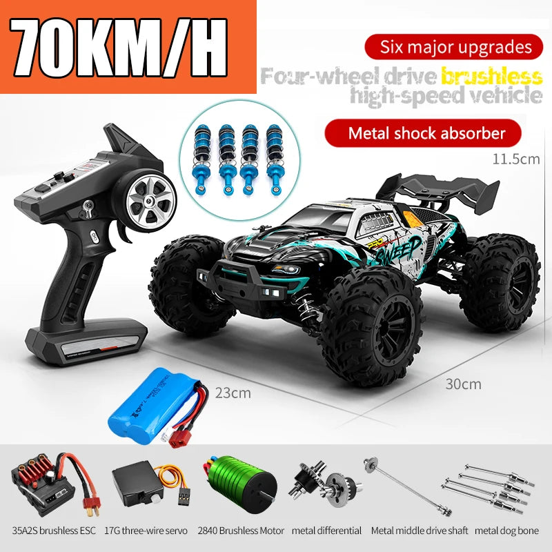 High-Speed 1/16 Brushless RC Monster Truck