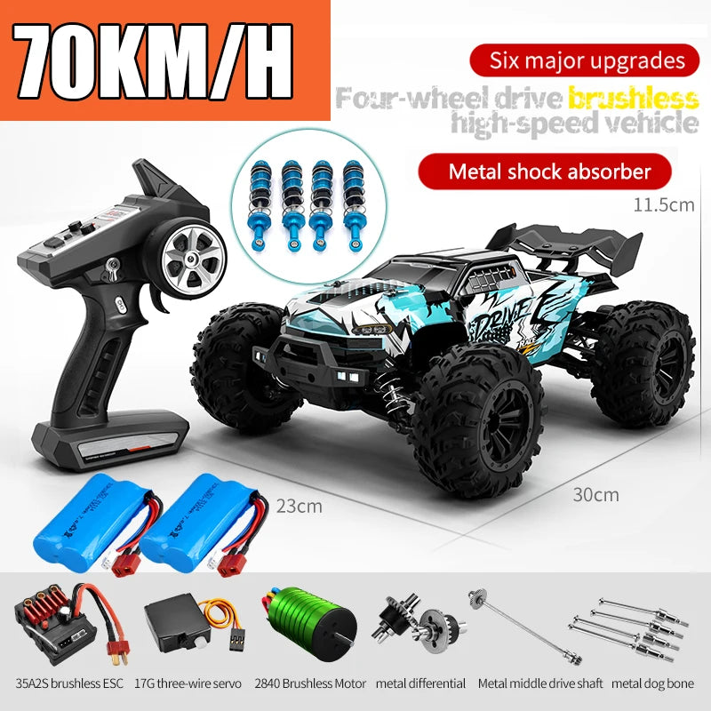 High-Speed 1/16 Brushless RC Monster Truck