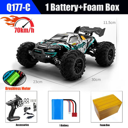 High-Speed 1:16 Brushless RC Off-Road Car