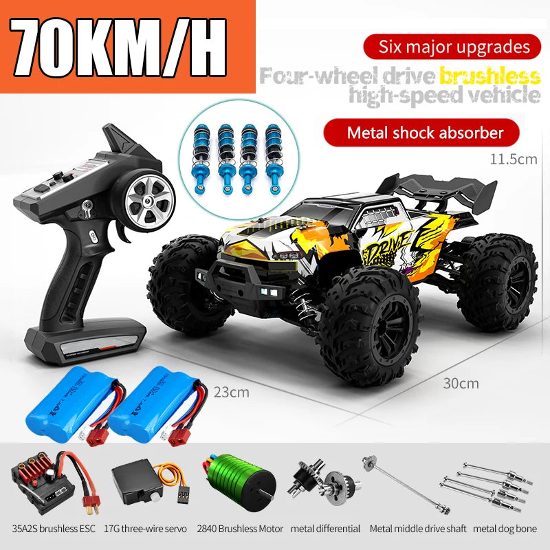 High-Speed 1/16 Brushless RC Monster Truck