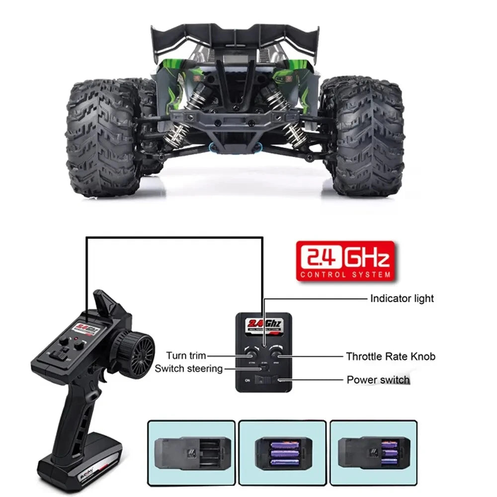 High-Speed 2WD RC Off-Road remote control car