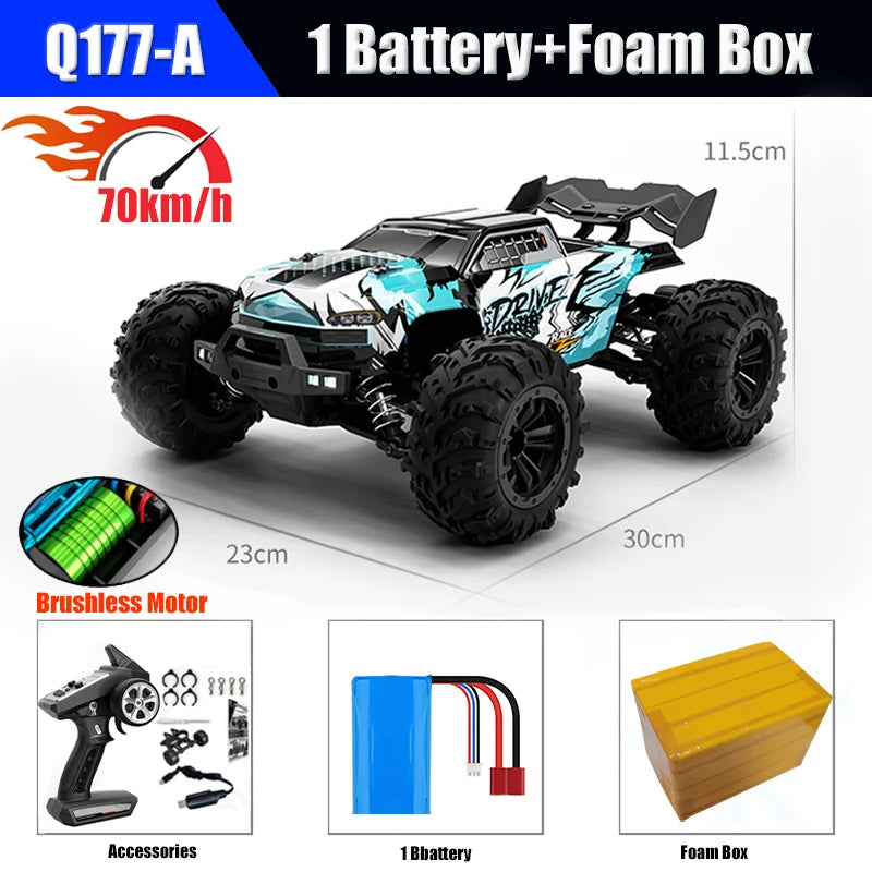 High-Speed 1:16 Brushless RC Off-Road Car