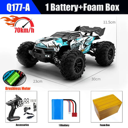 High-Speed 1:16 Brushless RC Off-Road Car