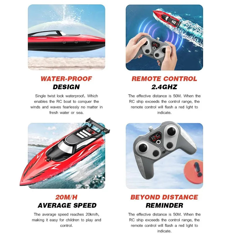 High-Speed Remote Control Racing Ship