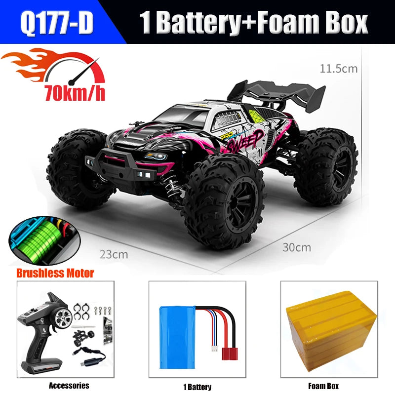 High-Speed 1:16 Brushless RC Off-Road Car