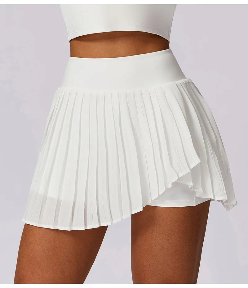 Cloud Hide High-Waist Pleated Sports Skort
