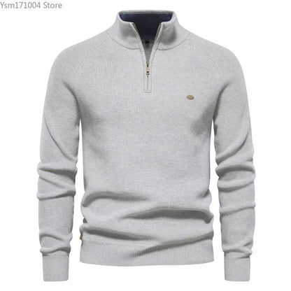 Slim Fit Half High Neck Sweater
