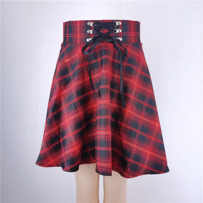 high waisted skater skirt
