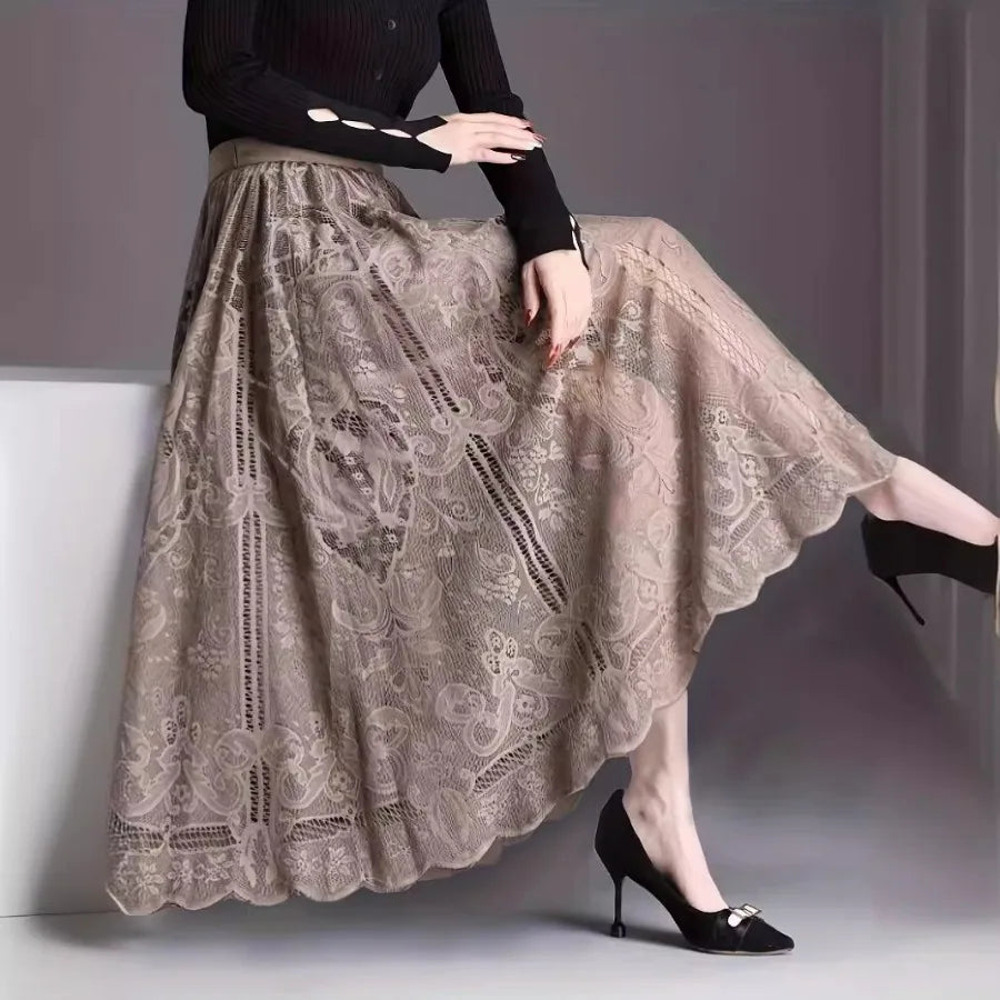 a line skirt
