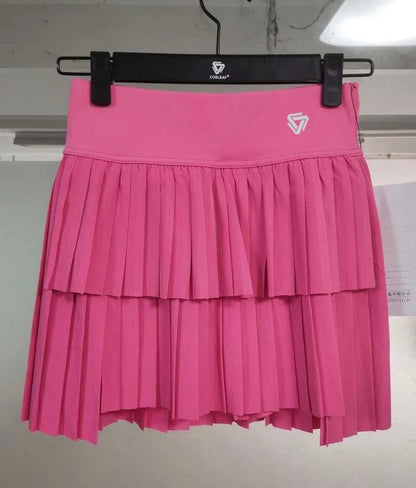 High Waist Pleated Skort
