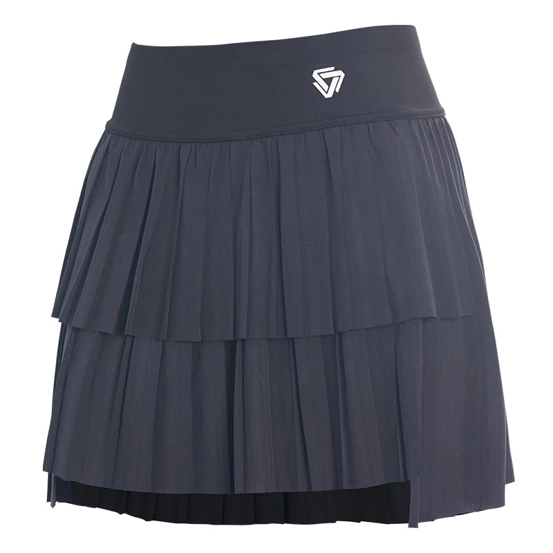 High Waist Pleated Skort
