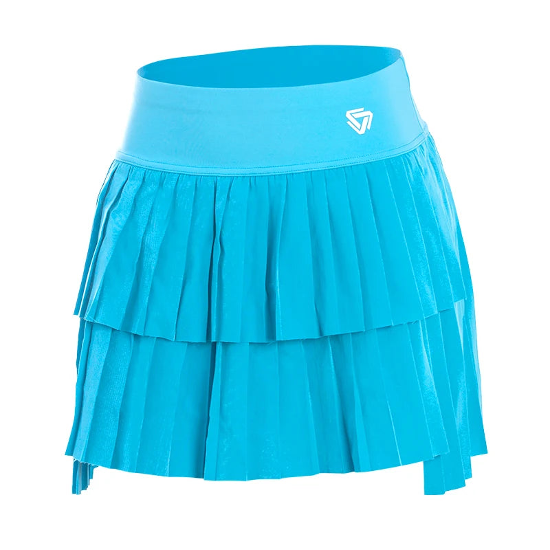 High Waist Pleated Skort

