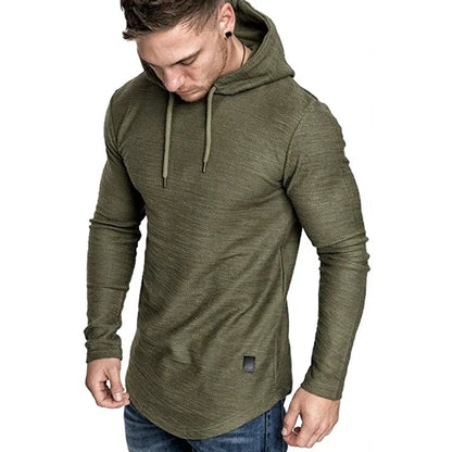 Solid Color Hooded Sweatshirt- Lightweight & Breathable
