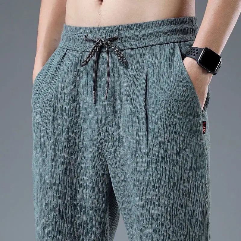 Ice Silk Linen Wide-Leg Sport Pants
pants for men