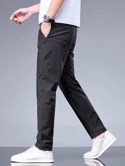 Summer Ice Silk Business Pants for Men
