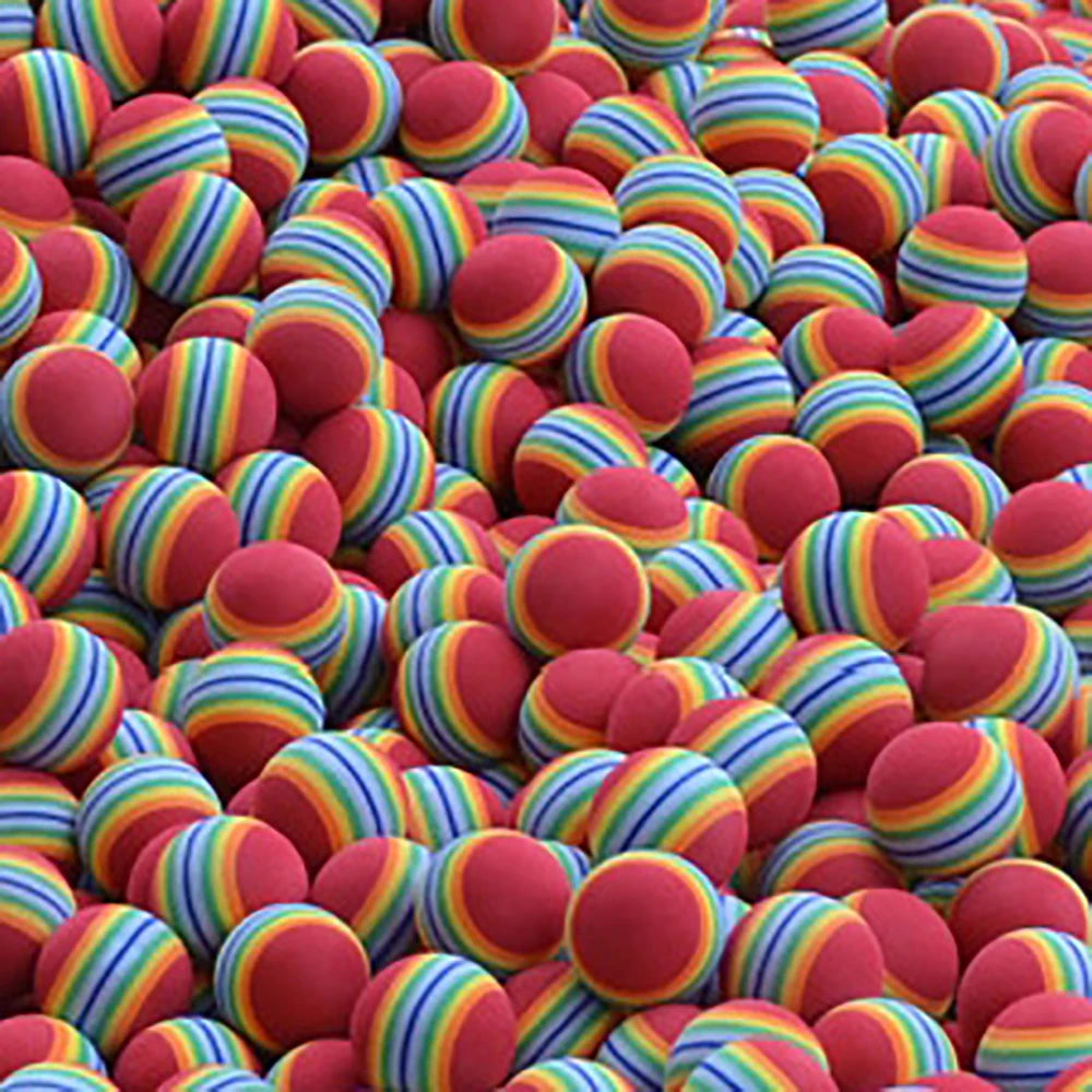 Rainbow Sponge Indoor Foam Tennis Balls