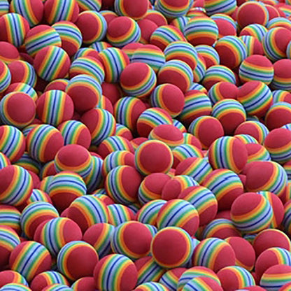 Rainbow Sponge Indoor Foam Tennis Balls
