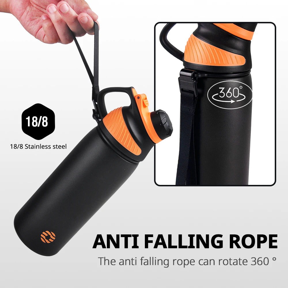 Insulated Stainless Steel Vacuum Flask for Outdoor Sports
