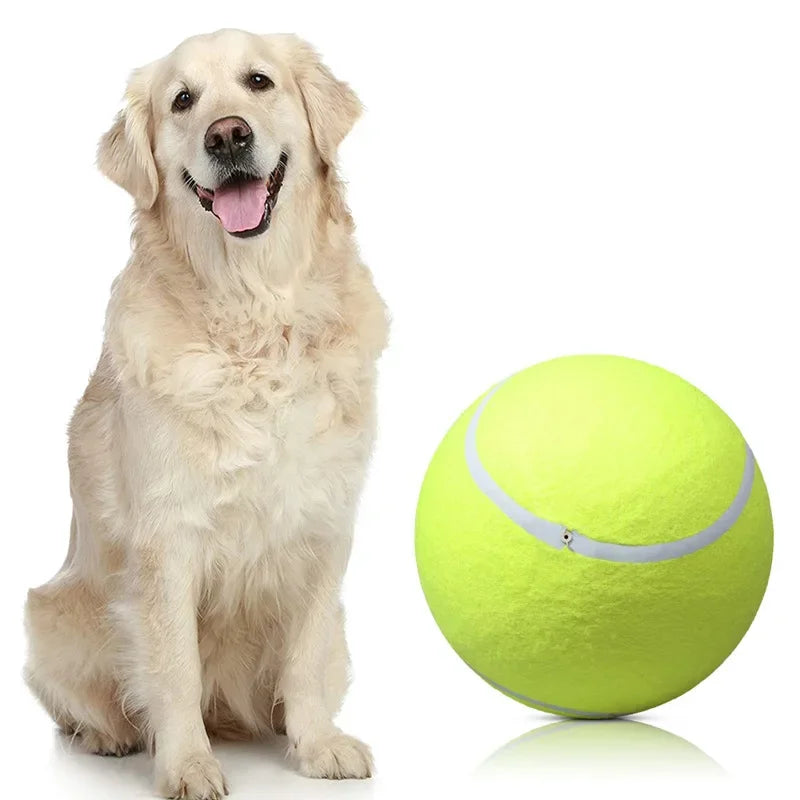 Interactive Dog Giant Tennis Ball Chew Toy