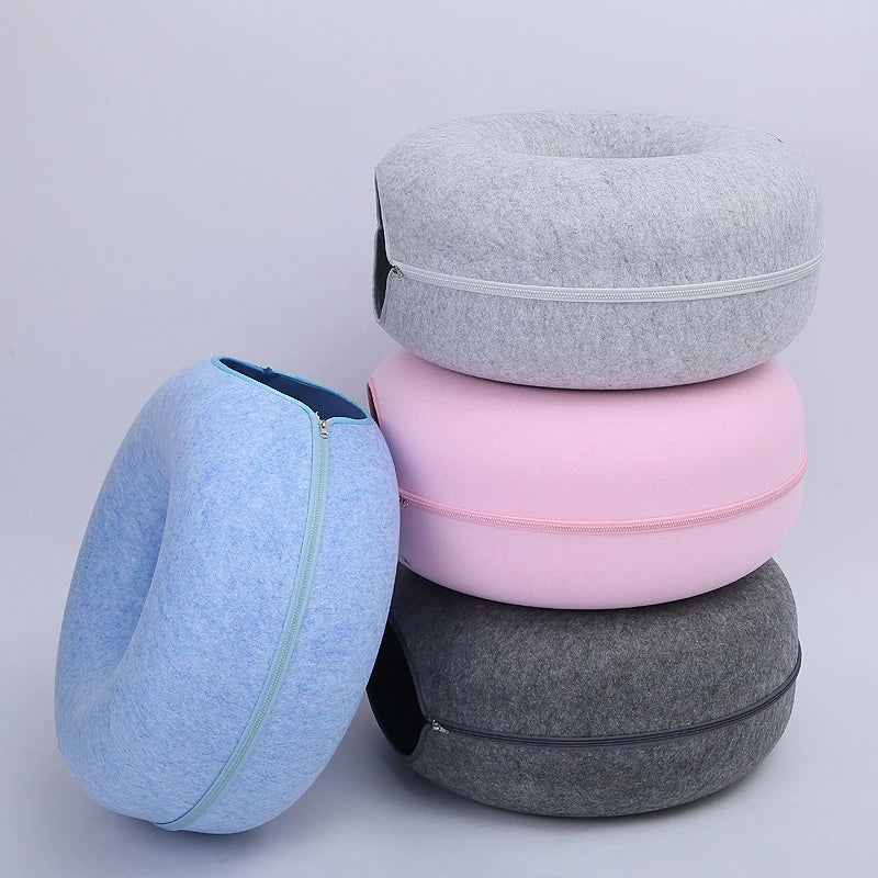 Interactive Dual Use Exercising Cat Doughnut Tunnel Bed