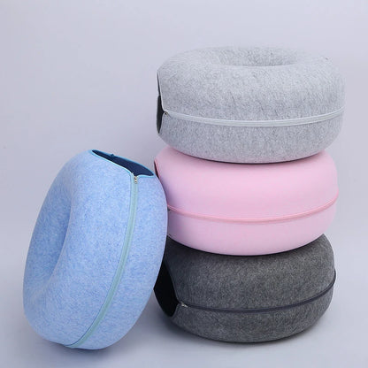 Interactive Dual Use Exercising Cat Doughnut Tunnel Bed
