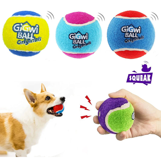 Interactive High Bounce Sound Pet Tennis Balls