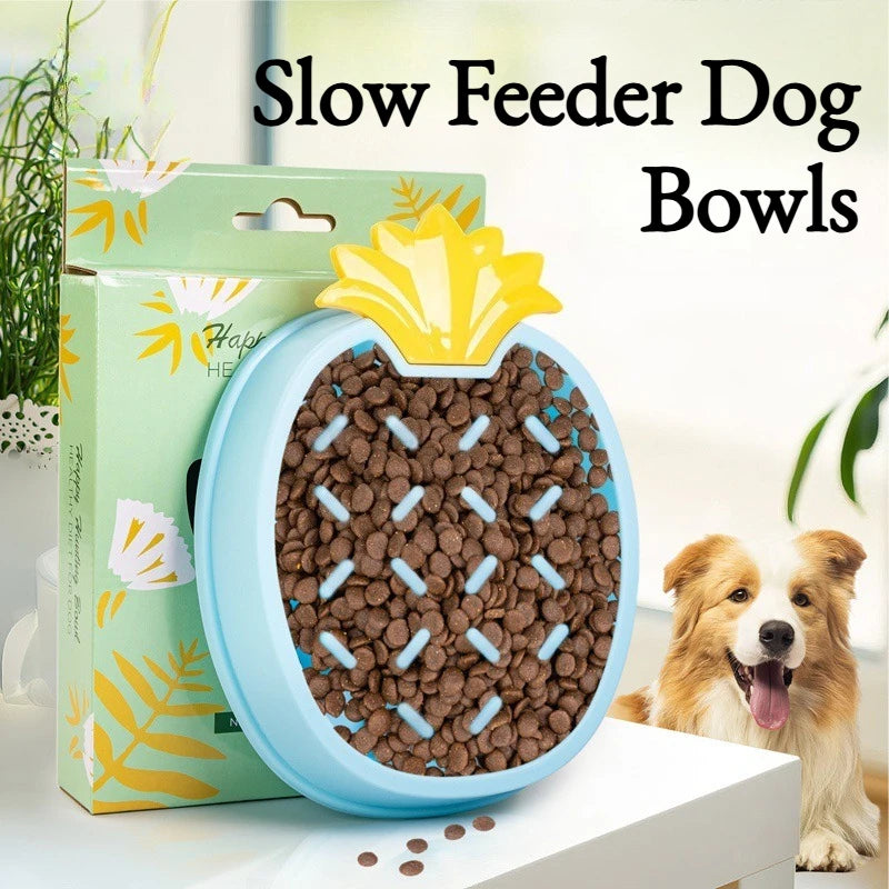Interactive Slow Feeder Dog Bowl Puzzle Toy