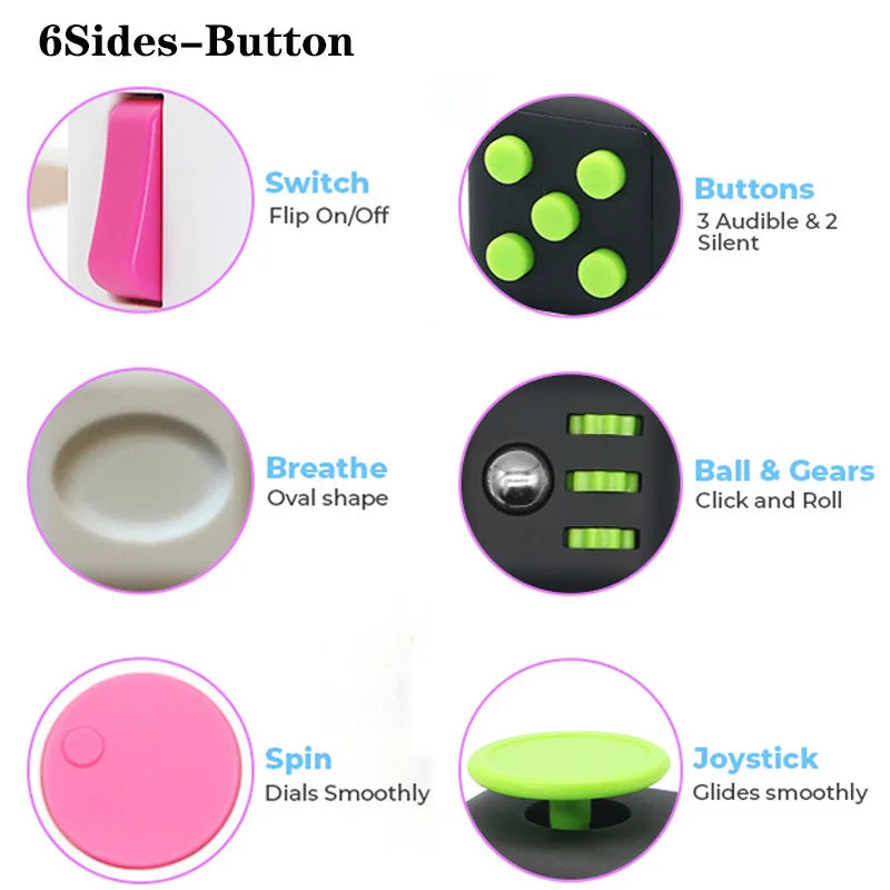 Kid's Rainbow Color Cubes Antistress Toys