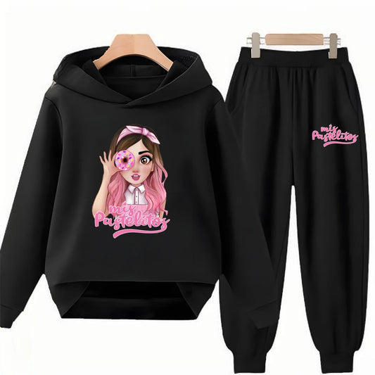 Kids Cartoon Hoodie Sweatshirt Pants Set