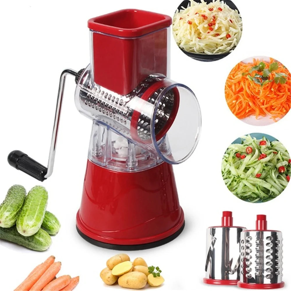 Kitchen Gadget 8-in-1 Garlic Grinder, Potato Shredder, and Vegetable Grater